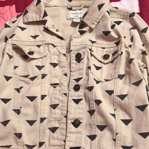 Forever 21 cream jean jacket - Picture 3 of 5